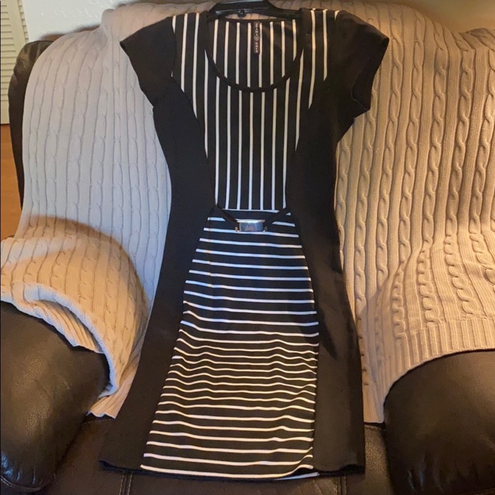 Ready for the business meeting cute stripe dress